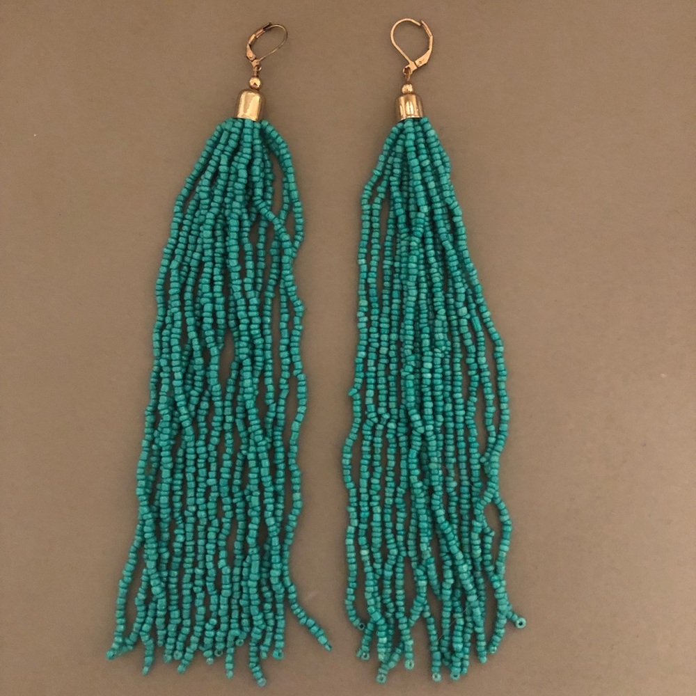 Forever 21 turquoise duster earrings